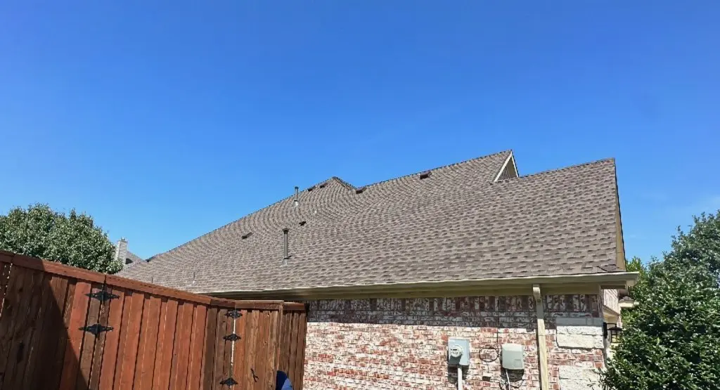 Completed roof replacement project in Edgewood